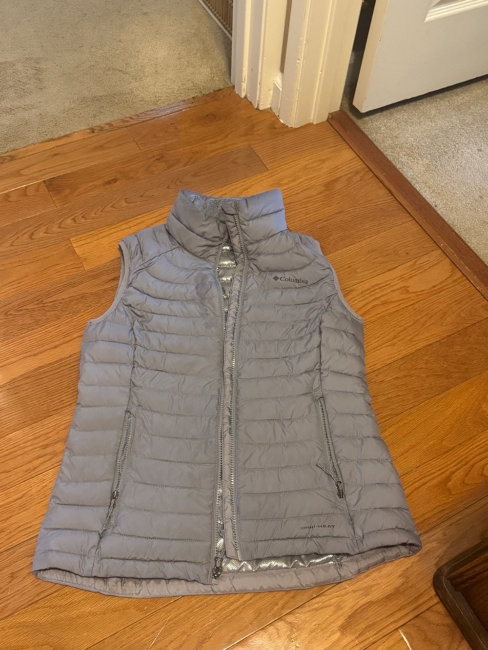 Columbia Women's Light Gray Quilted Packable Vest